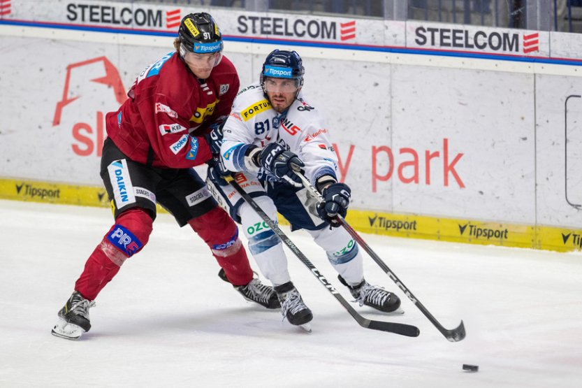 Sparta vyhrála ve Vítkovicích 4:2, tři góly dala ve druhé třetině