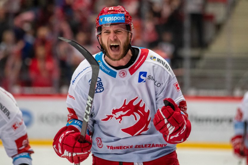 Třinec otočil duel s Mladou Boleslaví, v prodloužení rozhodl Marinčin