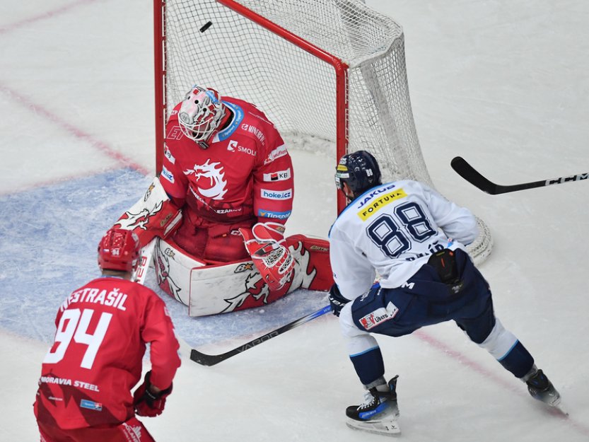 Hokejisté Liberce v dohrávce poprvé v sezoně porazili Třinec
