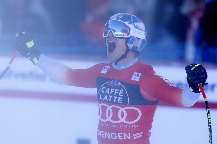 I druhý sjezd ve Wengenu vyhrál Odermatt, Kilde se vážně zranil