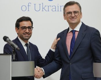 Francouzský ministr zahraničí Séjourné jednal v Kyjevě o posílení výroby zbraní