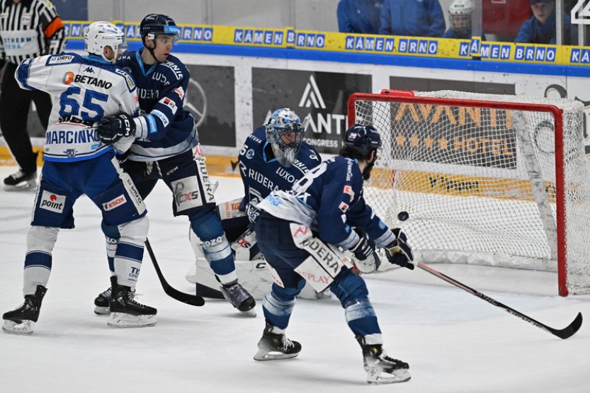 Brno deklasovalo Vítkovice 7:1 a naplno bodovalo počtvrté za sebou