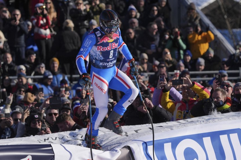 Francouz Sarrazin suverénně ovládl i druhý sjezd SP v Kitzbühelu