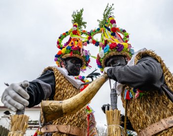Na Hlinecku začaly masopustní obchůzky zapsané na seznamu UNESCO