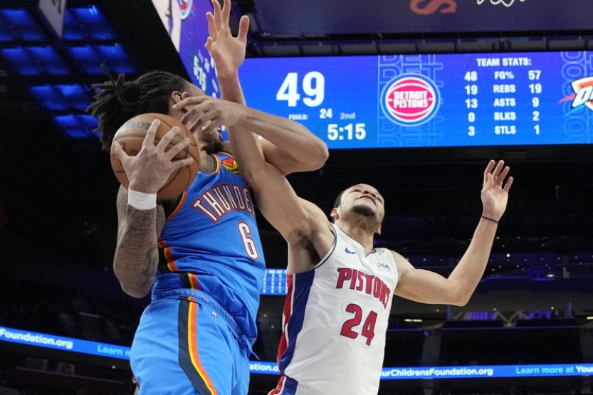 Poslední Detroit v NBA senzačně vyhrál nad Oklahomou City