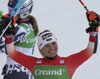 Švýcarka Gutová-Behramiová vyhrála obří slalom v Soldeu a ujala se vedení v SP