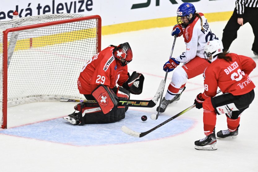 Hokejistky porazily v Liberci Švýcarsko 4:3 v prodloužení, rozhodla Tejralová