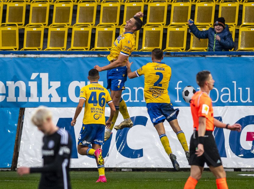 Fila dvěma góly zařídil teplickým fotbalistům výhru 2:1 nad Zlínem