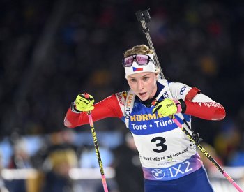 Smíšenou štafetu dvojic na biatlonovém MS pojedou Davidová a Mareček