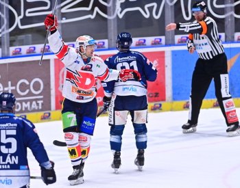 Hokejisté Pardubic počtvrté v sezoně porazili Vítkovice, dva góly dal Adam Musil