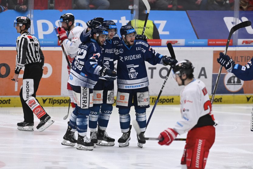Vítkovice vyhrály v Olomouci a přiblížily se Hanákům na tři body