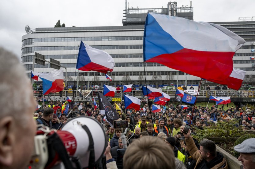 Organizátoři zhodnotí pondělní zemědělský protest, oznámí pokračování