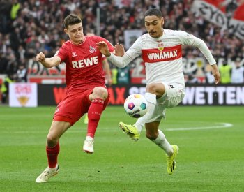 Stuttgart remizoval s Kolínem nad Rýnem 1:1 a na první místo ztrácí 14 bodů