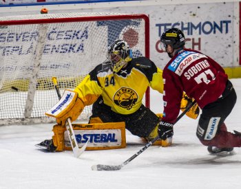 Hokejisté Sparty vyhráli v Litvínově 8:3 a zajistili si účast v Lize mistrů