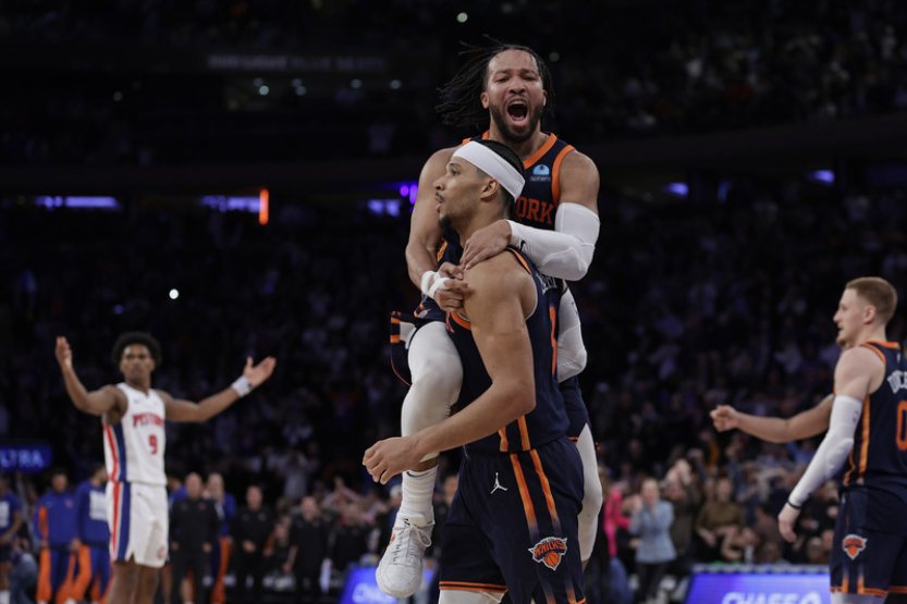 New York vyhrál v NBA nad Detroitem až díky divoké poslední akci