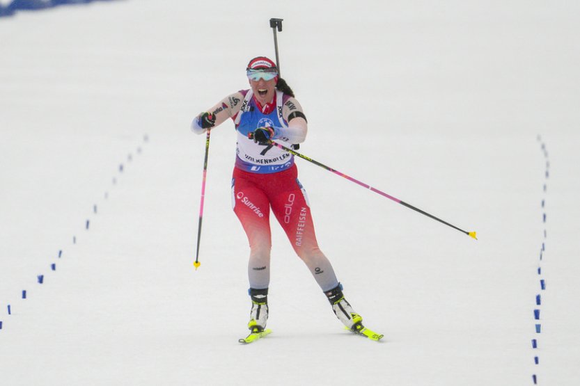 Biatlonistka Voborníková skončila osmá na SP v Oslu, vyhrála Häckiová-Grossová
