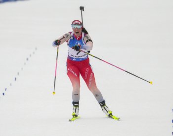 Biatlonistka Voborníková skončila osmá na SP v Oslu, vyhrála Häckiová-Grossová
