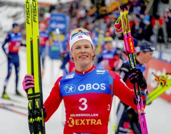 Klaebo v norském finiši poprvé vyhrál padesátku na Holmenkollenu