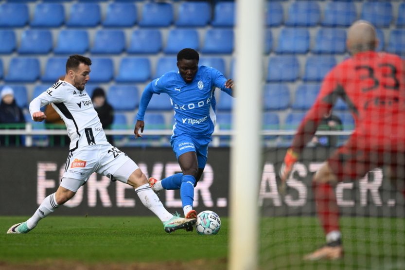 Mladá Boleslav porazila doma Olomouc 2:1, rozhodl střídající Solomon