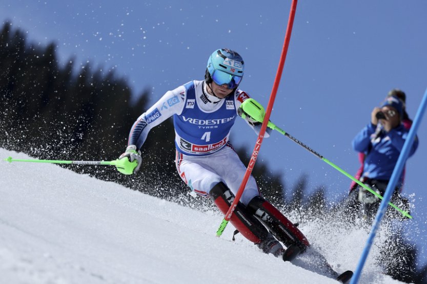 Poslední slalom sezony vyhrál v Saalbachu Nor Haugan a má první vítězství v SP