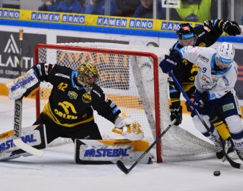 Je to frustrující, ale sérii nevzdáváme, řekl brněnský útočník Flek