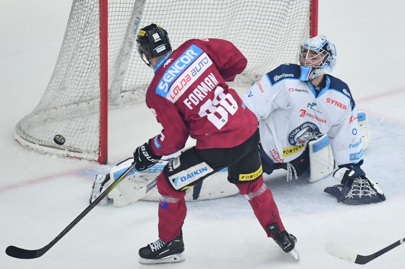 Hokejisté Sparty počtvrté udolali Liberec a jsou v semifinále extraligy