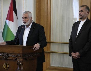 Izrael zažívá politickou izolaci, prohlásil vůdce Hamásu v Íránu