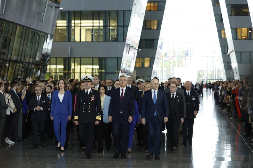 V sídle NATO se uskutečnily oslavy 75. výročí založení aliance