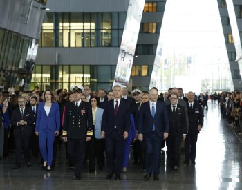V sídle NATO se uskutečnily oslavy 75. výročí založení aliance