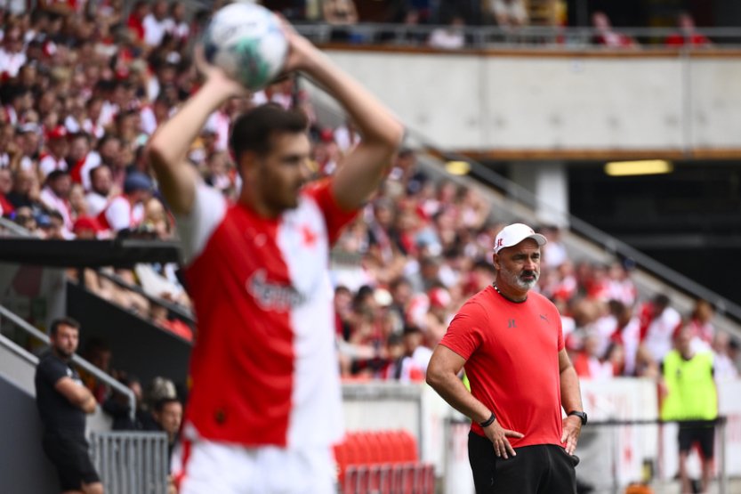 Kouč Slavie Trpišovský vyrovnal trenérský rekord v počtu výher v samostatné lize