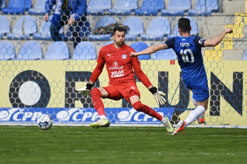 Liberečtí fotbalisté porazili doma 4:1 Slovácko a útočí na skupinu o titul