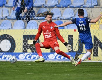 Liberečtí fotbalisté porazili doma 4:1 Slovácko a útočí na skupinu o titul