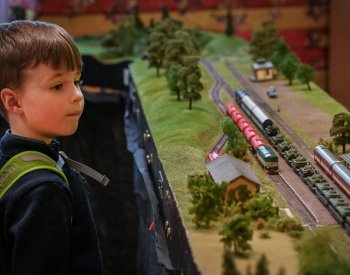 Největší atrakcí Výstavy železničních modelů v Ostravě je stometrové kolejiště