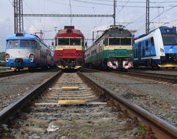 V Olomouci byly k vidění staré vlaky Pantograf a Tornádo spolu s RegioPanterem