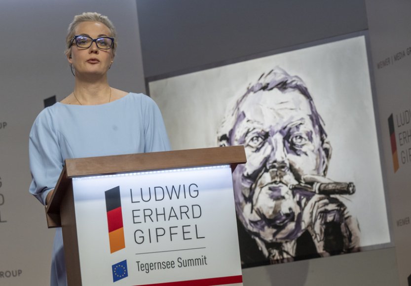 Budeme dále bojovat, řekla Navalná při přebírání ceny za svobodu médií