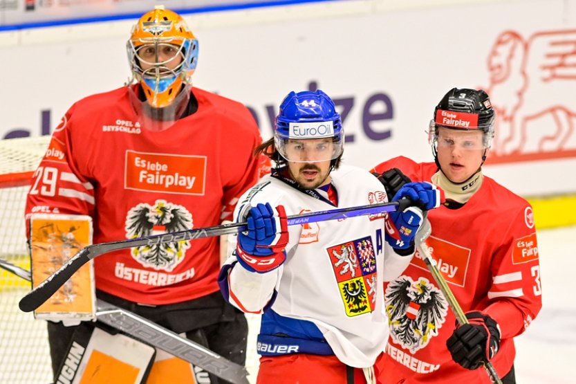 Hokejisty čeká v sobotu v Linci odveta proti Rakousku