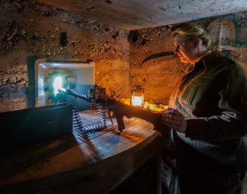 Členové klubu vojenské historie zpřístupnili lidem tři bunkry v Chotěbuzi