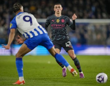 Fotbalisté Manchesteru City deklasovali Brighton a přiblížili se na bod Arsenalu