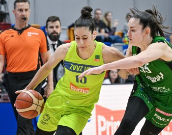 Basketbalistky USK Praha porazily Žabiny 83:61 a sahají po obhajobě titulu