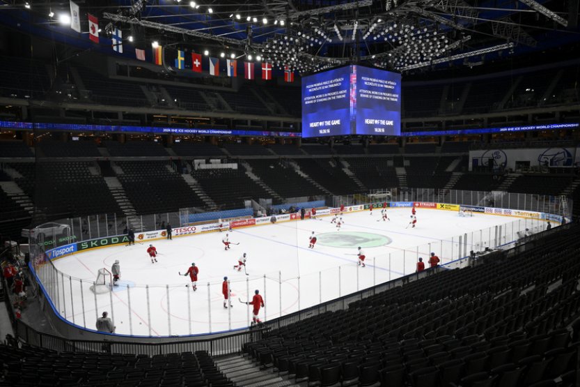 Hokejisté poprvé trénovali před startem MS v O2 areně, kde v pátek vyzvou Finy