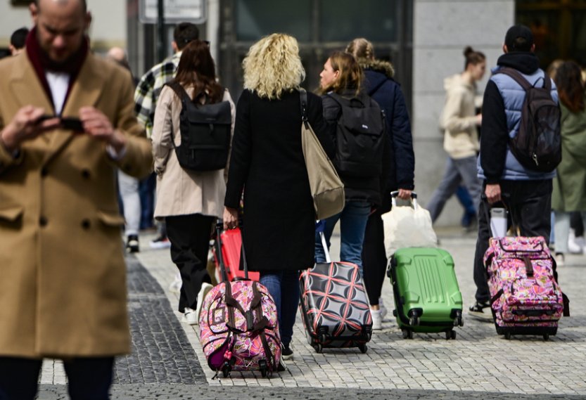 V ČR se v 1. čtvrtletí ubytovalo 4,1 milionu turistů, meziročně o 9,9 pct. více