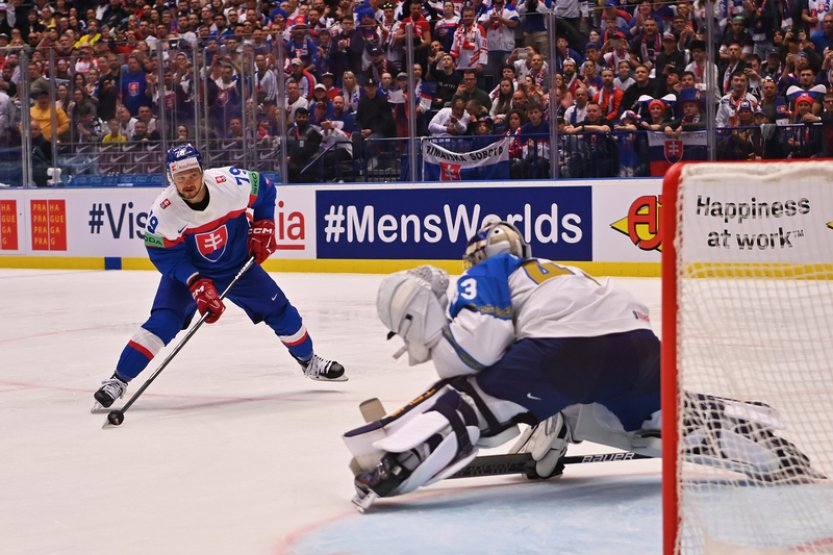 Hokejové MS, skup. B: Slováci porazili Kazachstán 6:2 a získali první body