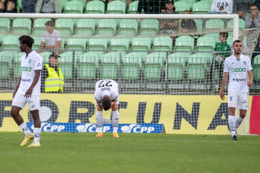 Karviná promarnila dvougólový náskok a se Zlínem doma remizovala 2:2