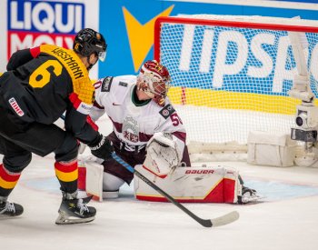 Hokejisté Německa deklasovali na MS Lotyše 8:1 a připravili jim první prohru