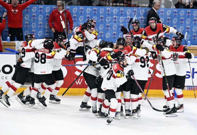 Hokejisté Rakouska na MS porazili Finsko gólem v poslední sekundě