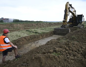 Na stavbě Pražského okruhu mezi D1 a Běchovicemi začal archeologický výzkum