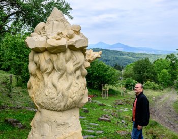 České středohoří má Středohoře, pískovcovou sochu ochránce a vládce