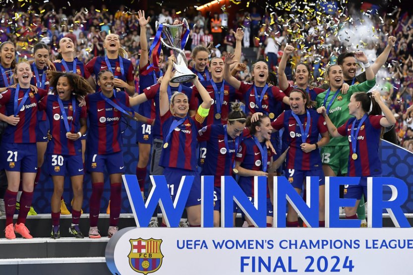 Fotbalistky Barcelony porazily Lyon a obhájily triumf v Lize mistryň