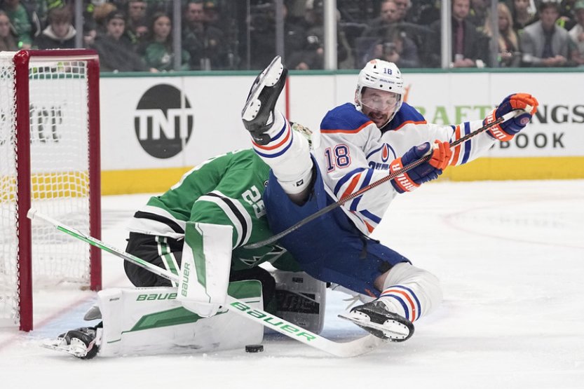 Dallas zdolal v play off NHL Edmonton a vyrovnal sérii, Faksa nehrál