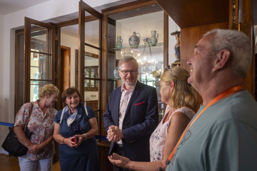 Větší otevření Benešovy vily v S. Ústí pro veřejnost premiér Fiala vítá
